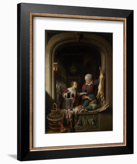 A Poulterer's Shop-Gerard Dou-Framed Giclee Print