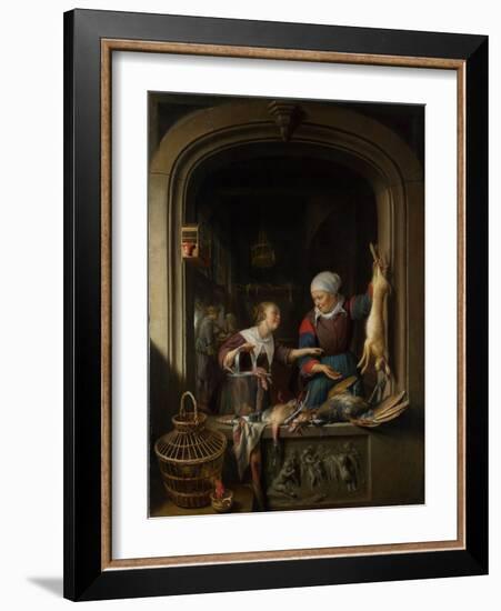 A Poulterer's Shop-Gerard Dou-Framed Giclee Print