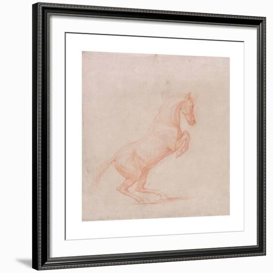 A Prancing Horse, Facing right-George Stubbs-Framed Premium Giclee Print