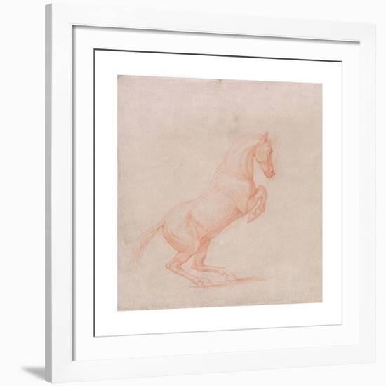 A Prancing Horse, Facing right-George Stubbs-Framed Premium Giclee Print