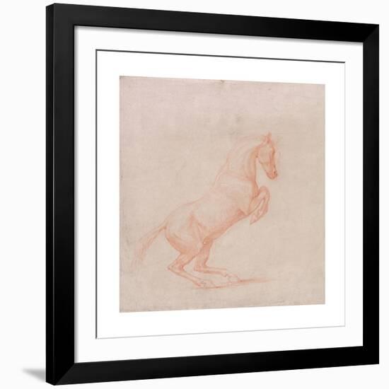 A Prancing Horse, Facing right-George Stubbs-Framed Premium Giclee Print