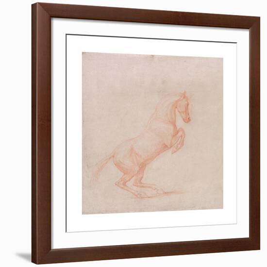 A Prancing Horse, Facing right-George Stubbs-Framed Premium Giclee Print