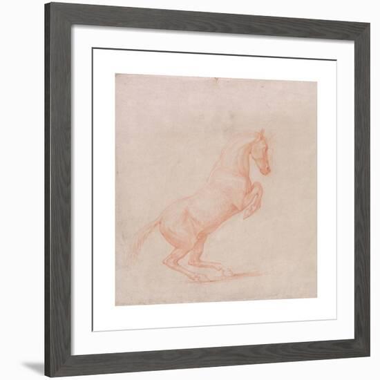 A Prancing Horse, Facing right-George Stubbs-Framed Premium Giclee Print