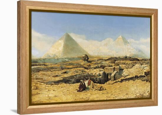 A Prayer by the Sphinx-Marius Alexander Bauer-Framed Premier Image Canvas