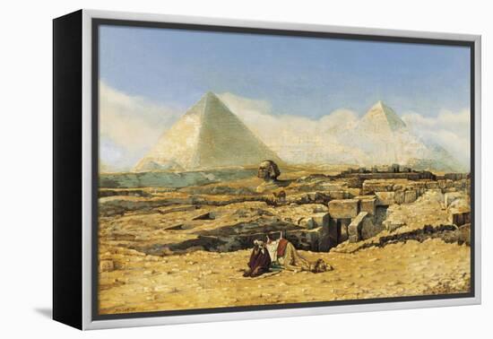 A Prayer by the Sphinx-Marius Alexander Bauer-Framed Premier Image Canvas