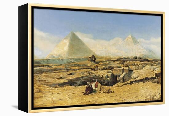 A Prayer by the Sphinx-Marius Alexander Bauer-Framed Premier Image Canvas