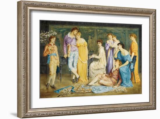 A Prelude by Bach, 1868-Simeon Solomon-Framed Giclee Print