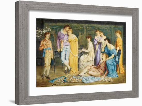 A Prelude by Bach, 1868-Simeon Solomon-Framed Giclee Print