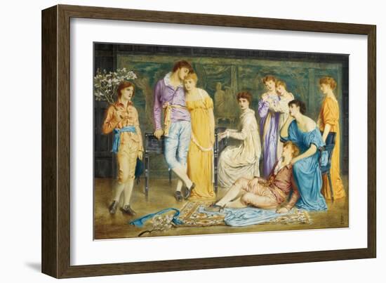 A Prelude by Bach, 1868-Simeon Solomon-Framed Giclee Print
