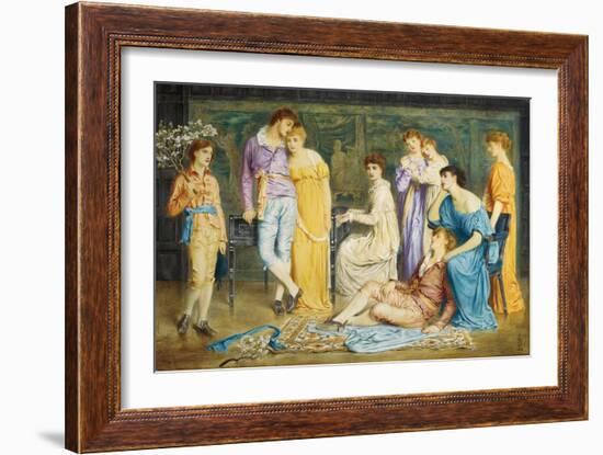 A Prelude by Bach, 1868-Simeon Solomon-Framed Giclee Print