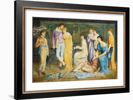 A Prelude by Bach, 1868-Simeon Solomon-Framed Giclee Print