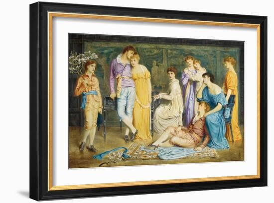 A Prelude by Bach, 1868-Simeon Solomon-Framed Giclee Print