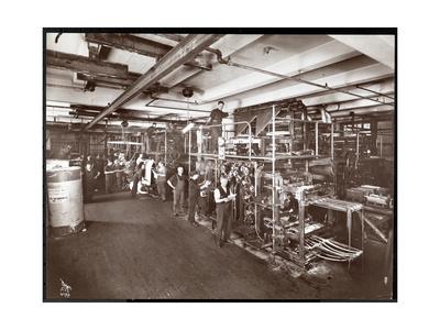 A Press Room At The Mccall Publishing Co New York 1913 Giclee Print By Byron Company Art Com