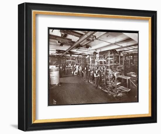 A Press Room at the McCall Publishing Co., New York, 1913-Byron Company-Framed Giclee Print