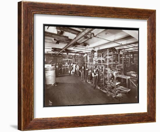 A Press Room at the McCall Publishing Co., New York, 1913-Byron Company-Framed Giclee Print