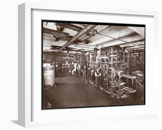 A Press Room at the McCall Publishing Co., New York, 1913-Byron Company-Framed Giclee Print