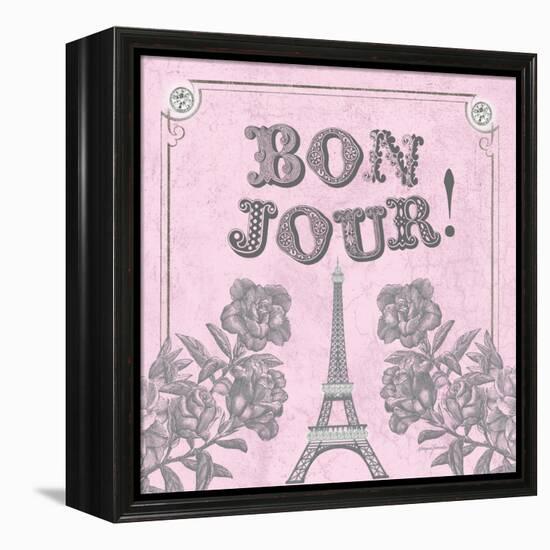 A Pretty and Pink Eiffel-Morgan Yamada-Framed Stretched Canvas