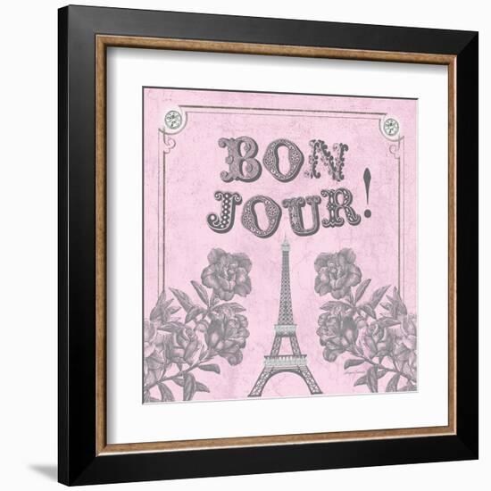 A Pretty and Pink Eiffel-Morgan Yamada-Framed Art Print