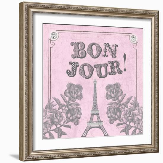 A Pretty and Pink Eiffel-Morgan Yamada-Framed Art Print