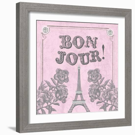 A Pretty and Pink Eiffel-Morgan Yamada-Framed Art Print