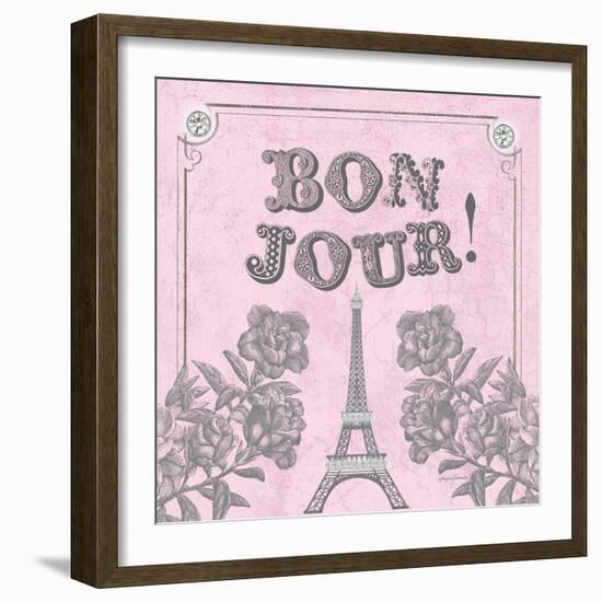 A Pretty and Pink Eiffel-Morgan Yamada-Framed Art Print