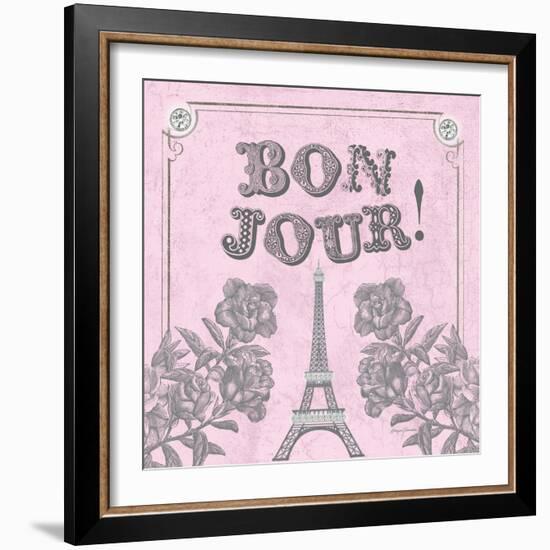 A Pretty and Pink Eiffel-Morgan Yamada-Framed Art Print