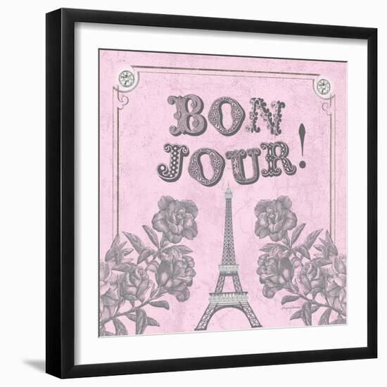 A Pretty and Pink Eiffel-Morgan Yamada-Framed Art Print