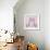 A Pretty and Pink Eiffel-Morgan Yamada-Framed Art Print displayed on a wall