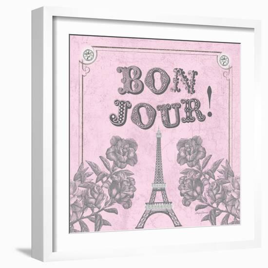 A Pretty and Pink Eiffel-Morgan Yamada-Framed Art Print