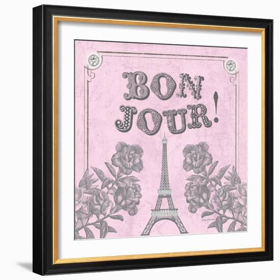 A Pretty and Pink Eiffel-Morgan Yamada-Framed Art Print