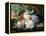 A Pretty Still Life of Roses, Rhododendron, and Passionflowers-John Wainwright-Framed Premier Image Canvas