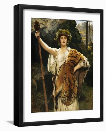 A Priestess of Bacchus-John Collier-Framed Giclee Print