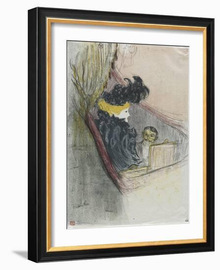 A Princely Idyl, Clara Ward, 1897 (Colour Litho)-Henri de Toulouse-Lautrec-Framed Giclee Print