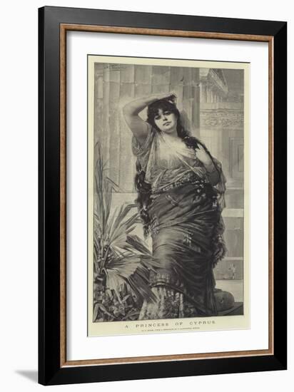 A Princess of Cyprus-Nathaniel Sichel-Framed Giclee Print