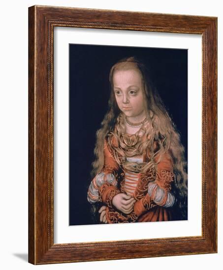 A Princess of Saxony, C1517-Lucas Cranach the Elder-Framed Giclee Print