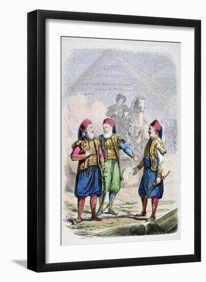 A Print from 19th Century Egypt, 1847-Jean Adolphe Beauce-Framed Giclee Print