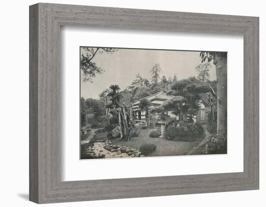 'A Private Garden at Yokohama', c1892-Unknown-Framed Photographic Print