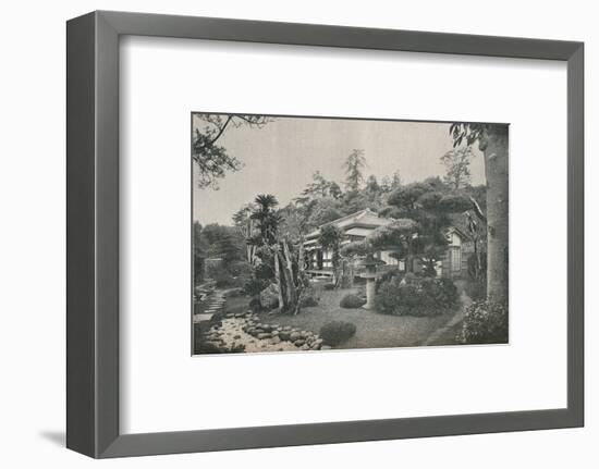 'A Private Garden at Yokohama', c1892-Unknown-Framed Photographic Print