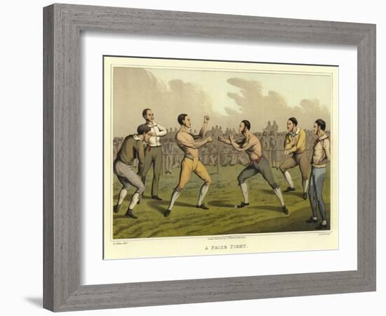 A Prize Fight-Henry Thomas Alken-Framed Giclee Print