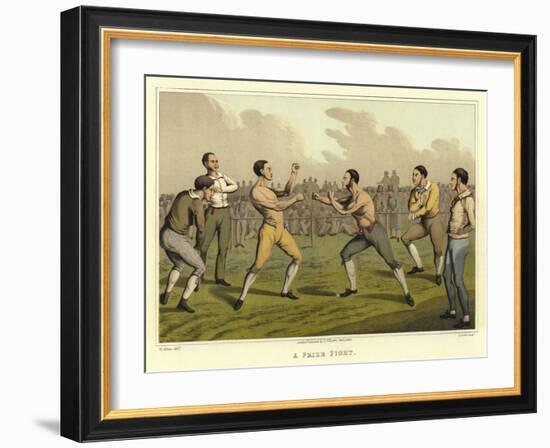 A Prize Fight-Henry Thomas Alken-Framed Giclee Print