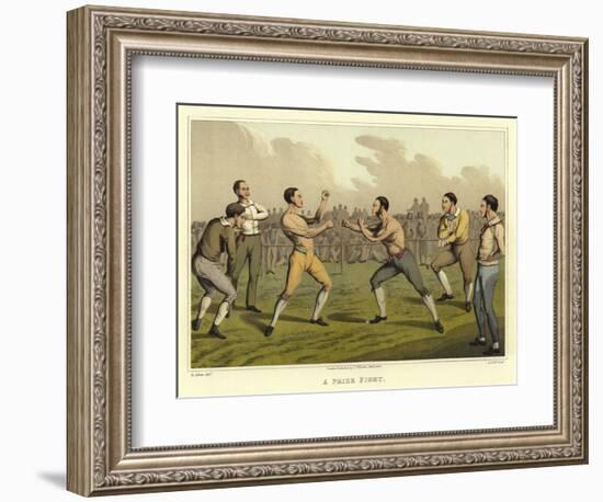 A Prize Fight-Henry Thomas Alken-Framed Giclee Print