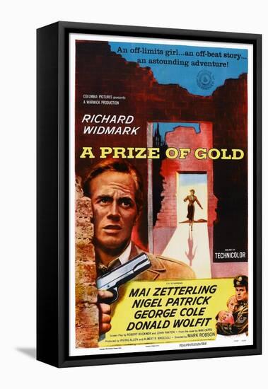 A Prize of Gold, Richard Widmark, 1955-null-Framed Stretched Canvas