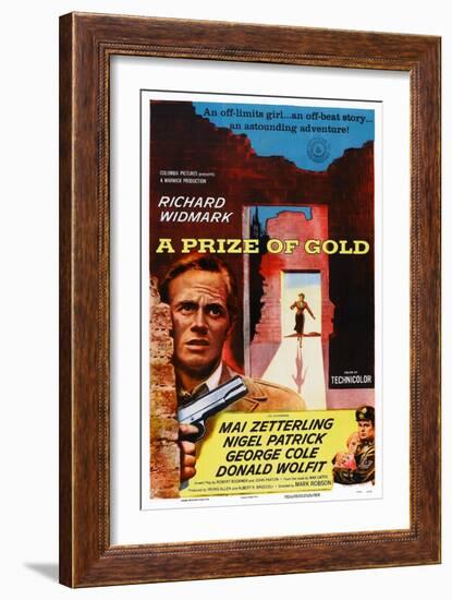 A Prize of Gold, Richard Widmark, 1955-null-Framed Art Print