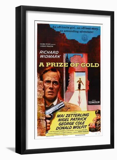 A Prize of Gold, Richard Widmark, 1955-null-Framed Art Print