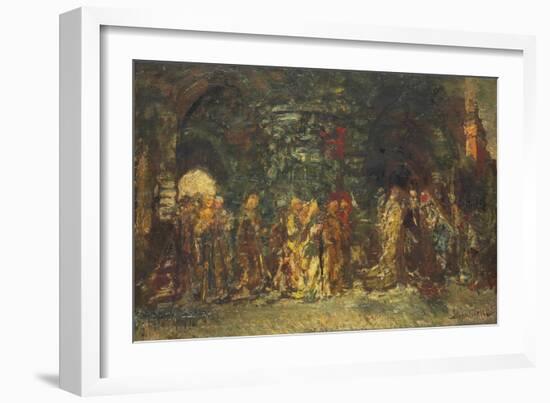 A Procession, C.1880-Adolphe Joseph Thomas Monticelli-Framed Giclee Print