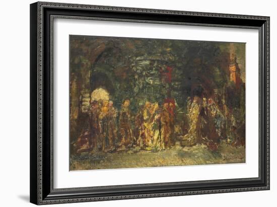 A Procession, C.1880-Adolphe Joseph Thomas Monticelli-Framed Giclee Print