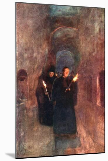 A Procession in the Catacomb of Callistus-Alberto Pisa-Mounted Giclee Print