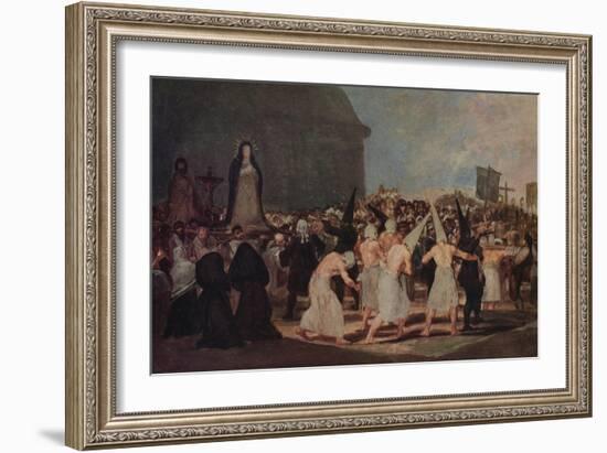 A Procession of Flagellants', 1812-1819 (1939)-Francisco Goya-Framed Giclee Print