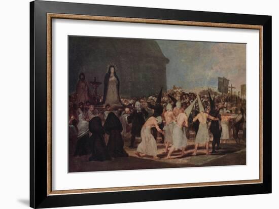 A Procession of Flagellants', 1812-1819 (1939)-Francisco Goya-Framed Giclee Print