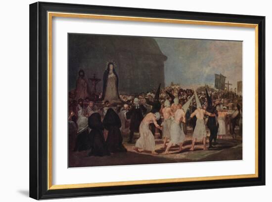 A Procession of Flagellants', 1812-1819 (1939)-Francisco Goya-Framed Giclee Print